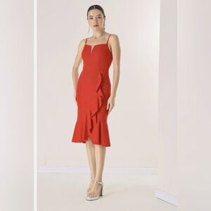 Laundry by Shelli Segal Ruffle Cocktail dress size 14
